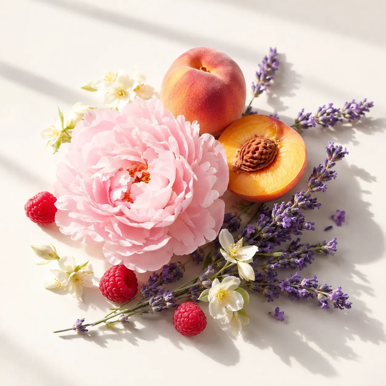 Atmospheric interpretation of fruity and floral, with lavender cutting the sweetness.