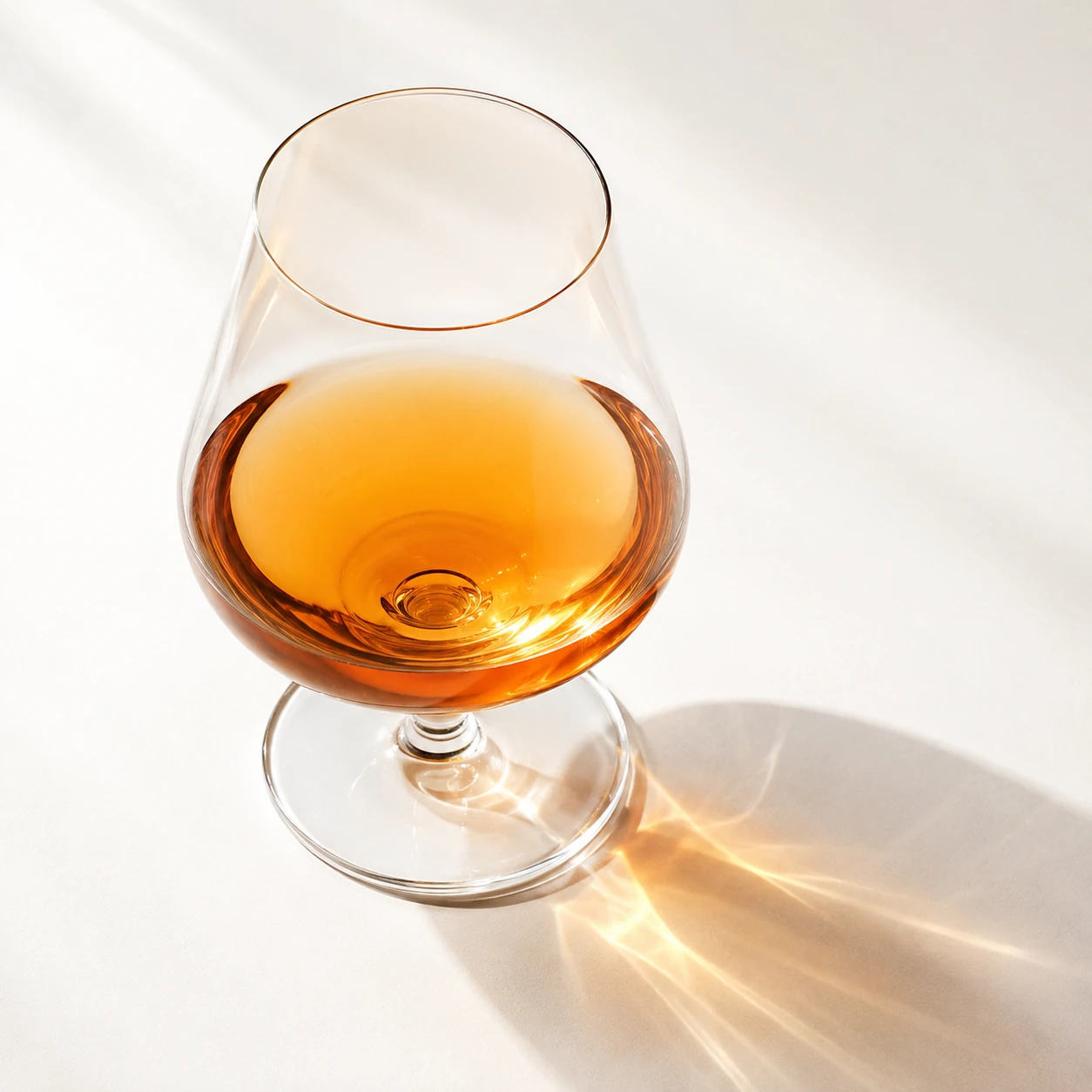 Atmospheric interpretation of cognac opens warm, rich and faintly boozy.