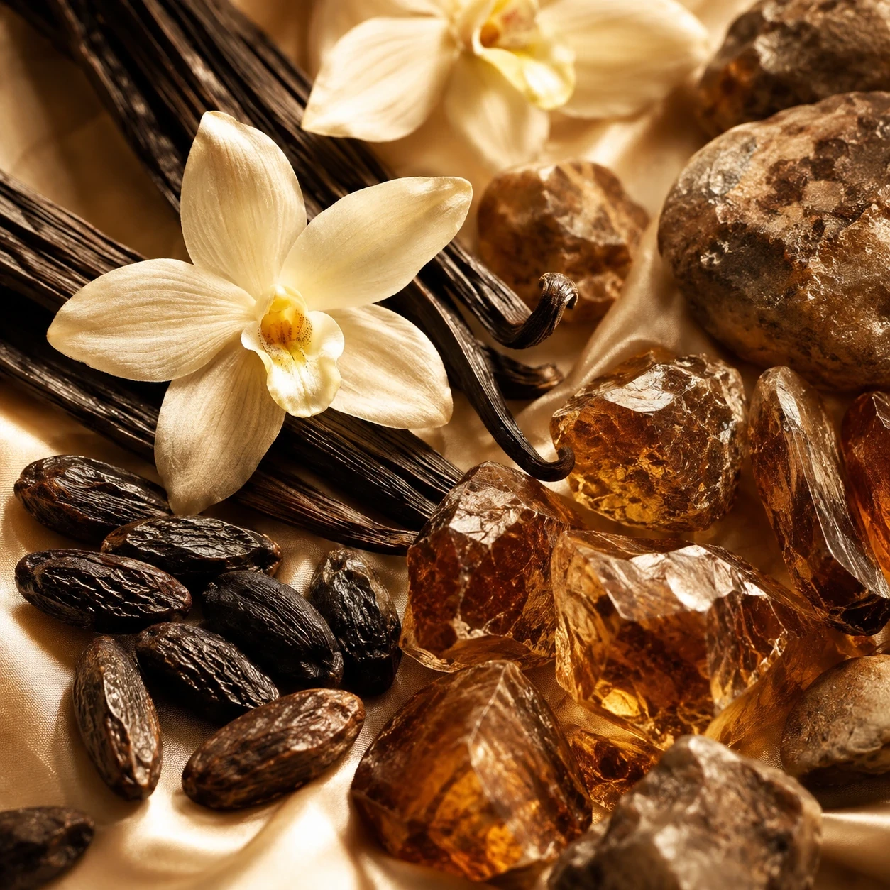 Atmospheric interpretation of tonka bean and amber pull everything down into a warm, powdery finish.