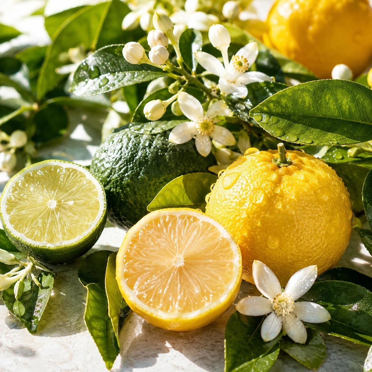 Atmospheric interpretation of citrus arrives loud and sparkling, closer to fresh-cut fruit than to cologne.