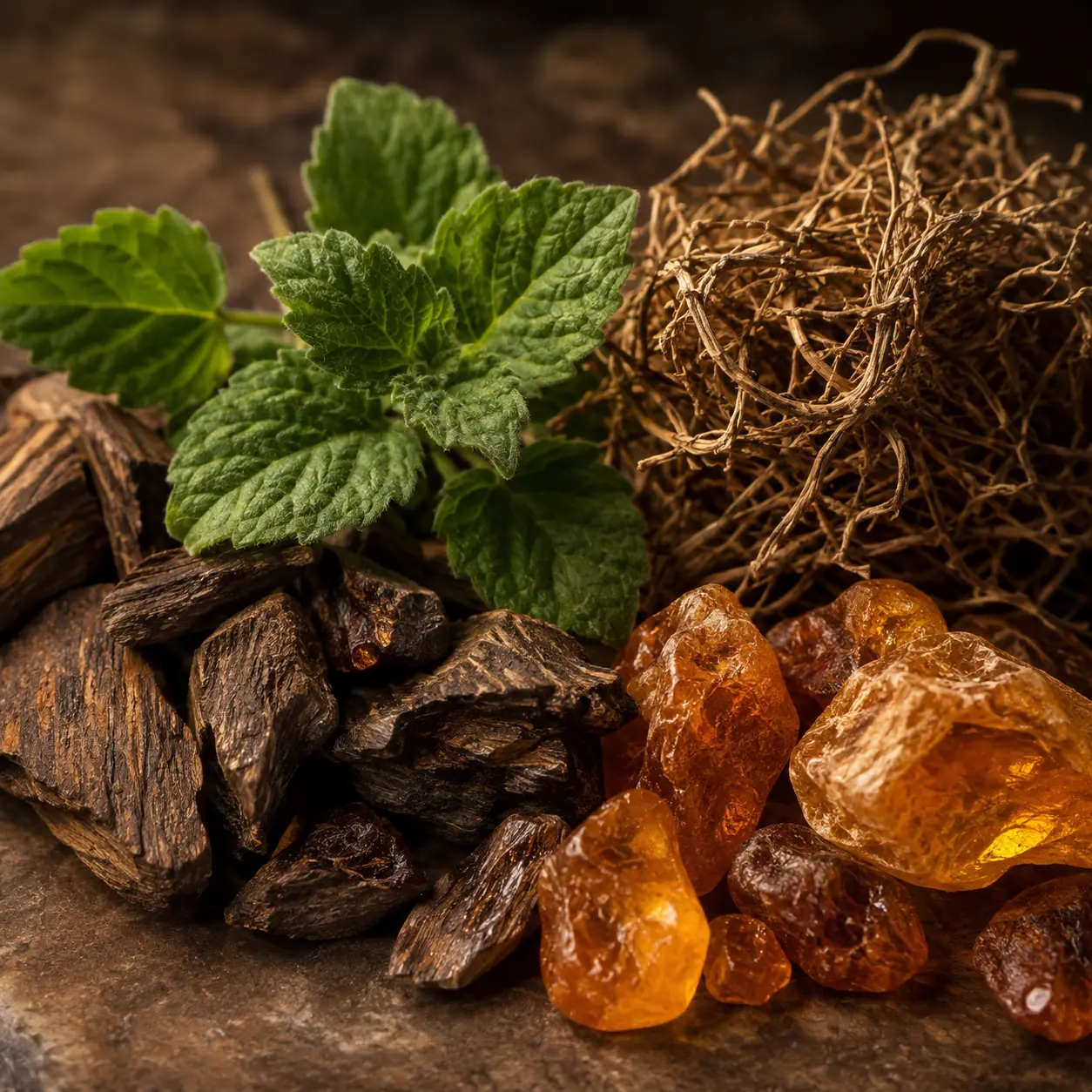 Atmospheric interpretation of oud, patchouli and amber settle into a dark royal trail.