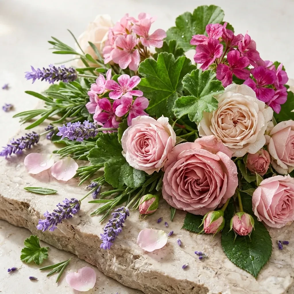 Atmospheric interpretation of a genuinely classical aromatic-floral heart.