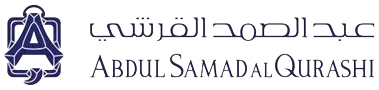 Abdul Samad Al Qurashi wordmark in Arabic and Latin script