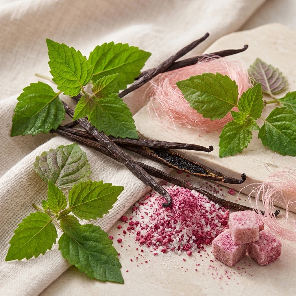 Atmospheric interpretation of a soft, warm base that stops short of full gourmand.