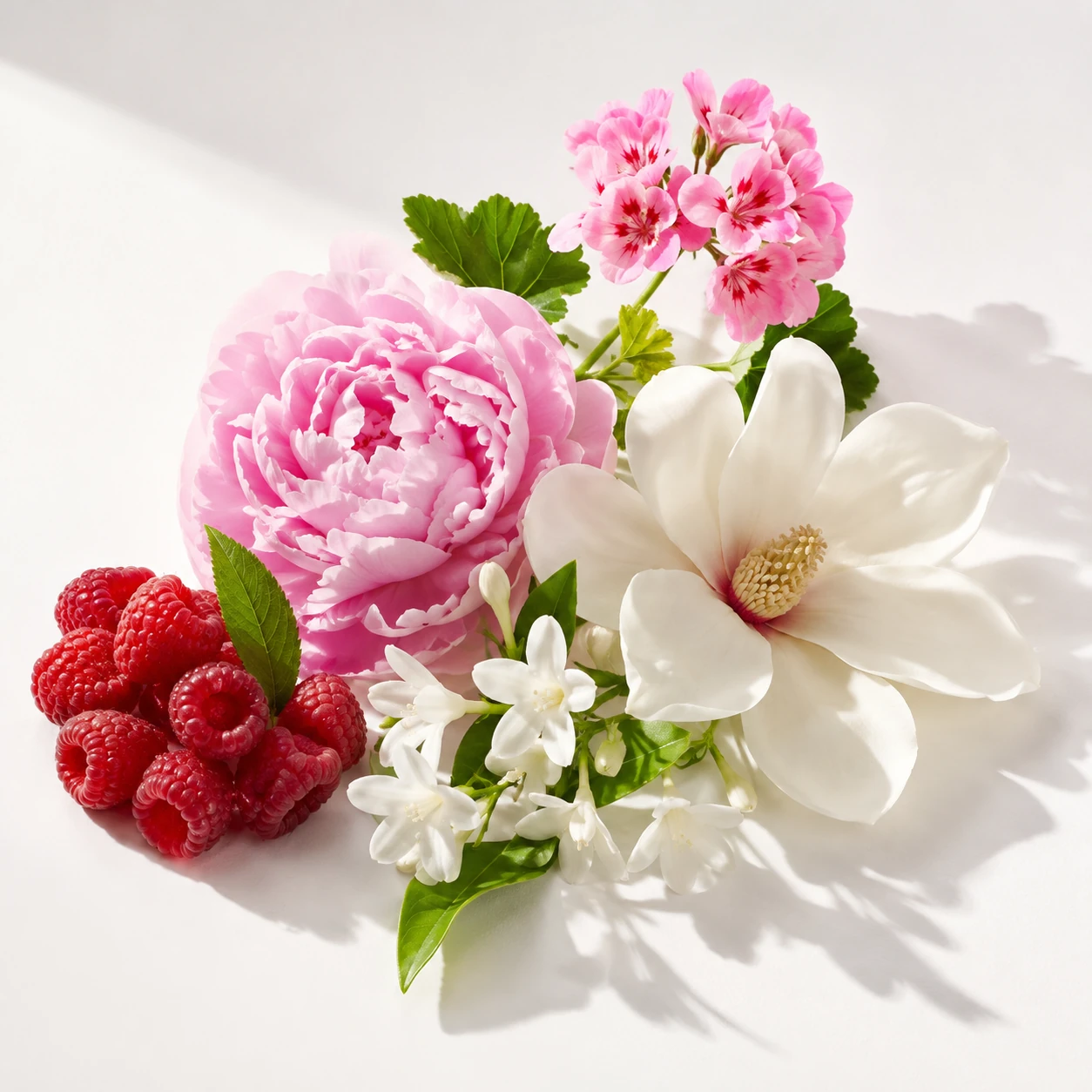 Atmospheric interpretation of every flower arrives together, none of them waiting their turn.
