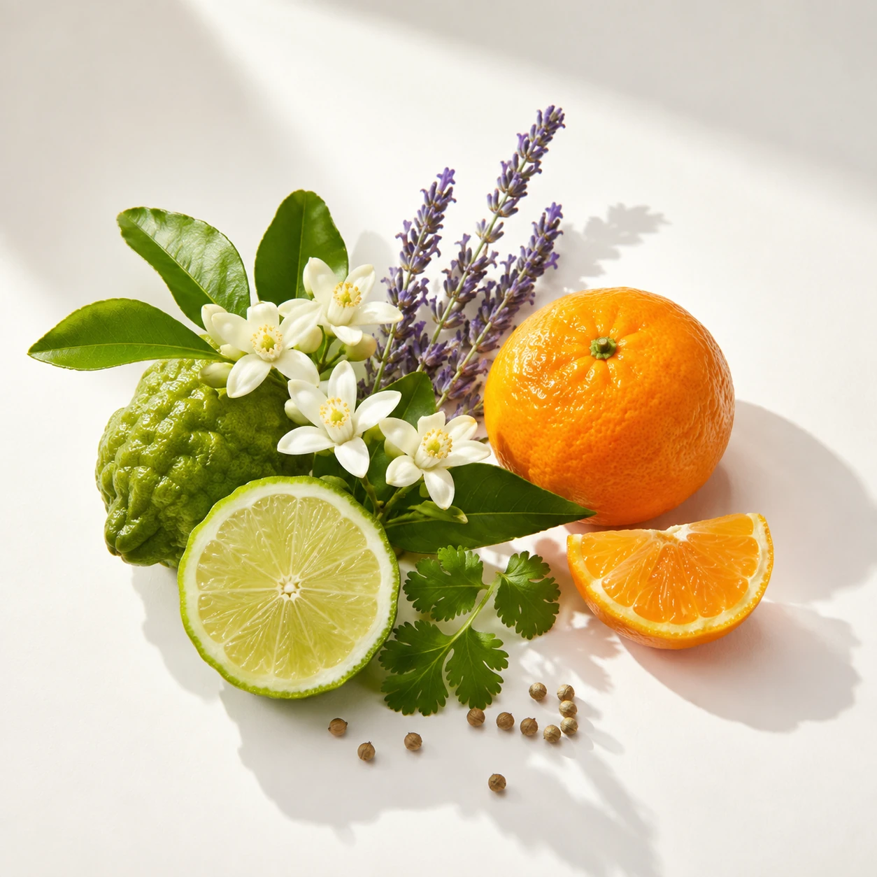 Atmospheric interpretation of a brief, luminous citrus opening.