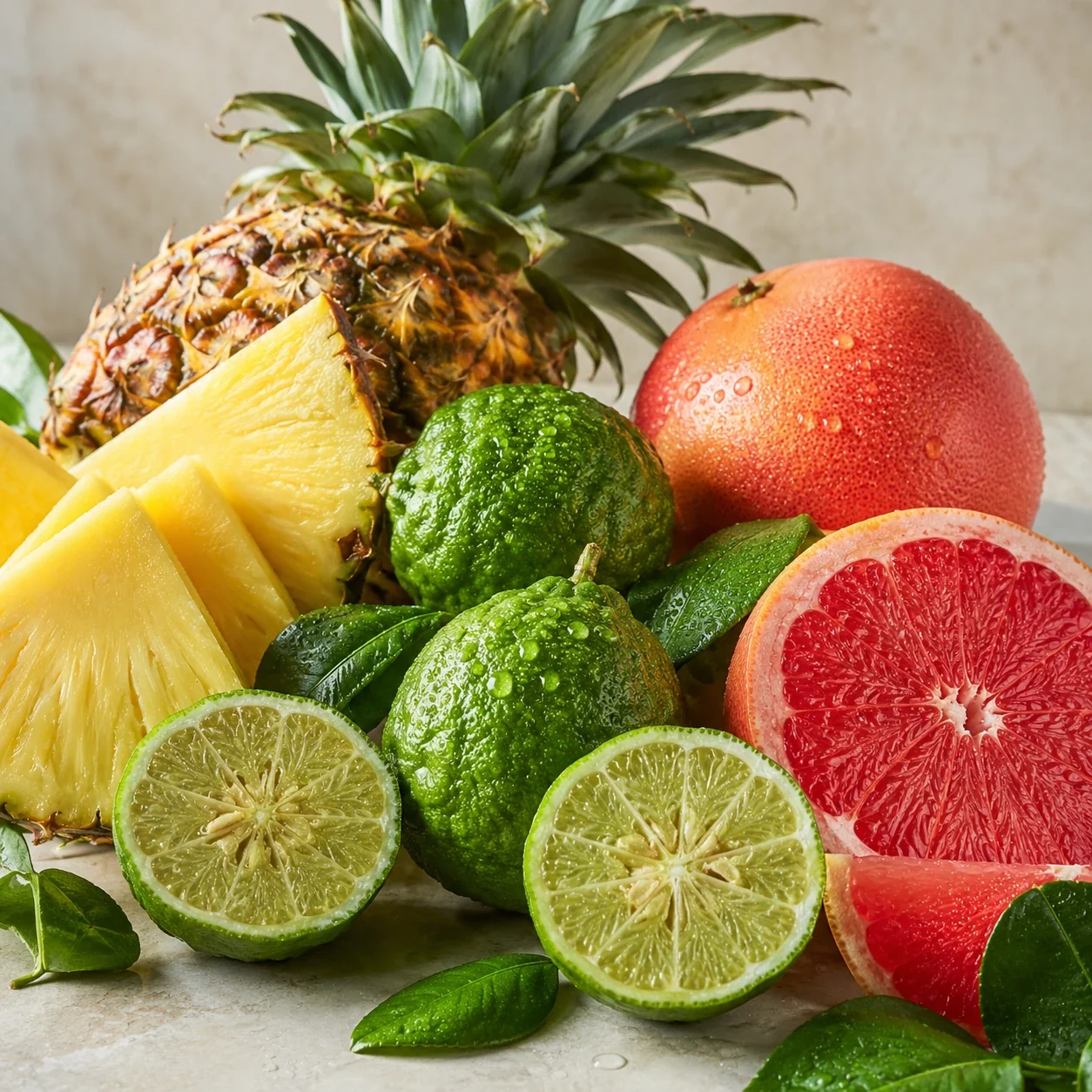 Atmospheric interpretation of pineapple flashes between bergamot and grapefruit.