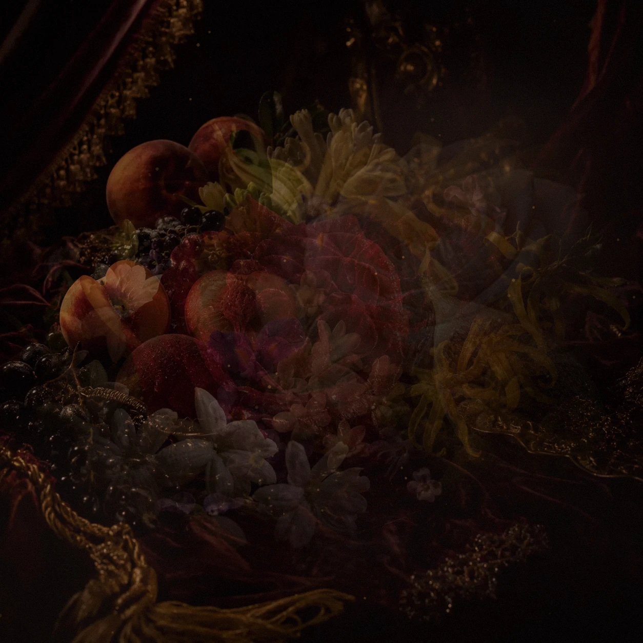 Atmospheric interpretation of patchouli turns the landscape hot, green and strange.