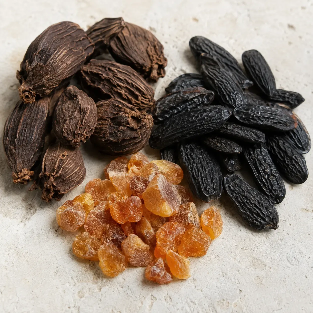 Atmospheric interpretation of tonka bean and benzoin melt the smoke into a warm, sticky-sweet base.