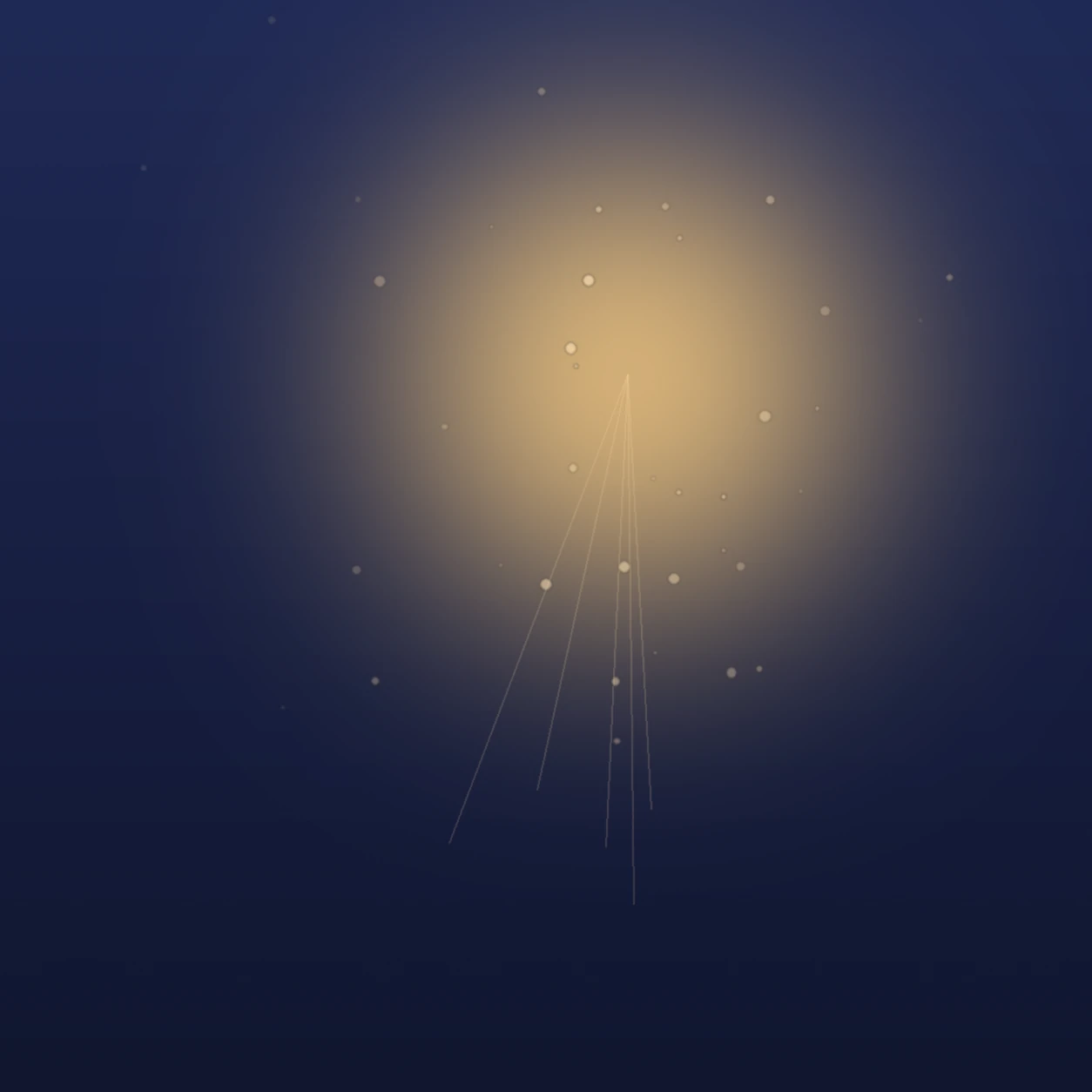 Atmospheric interpretation of a rush of the unknown, the daring of stepping off the path.
