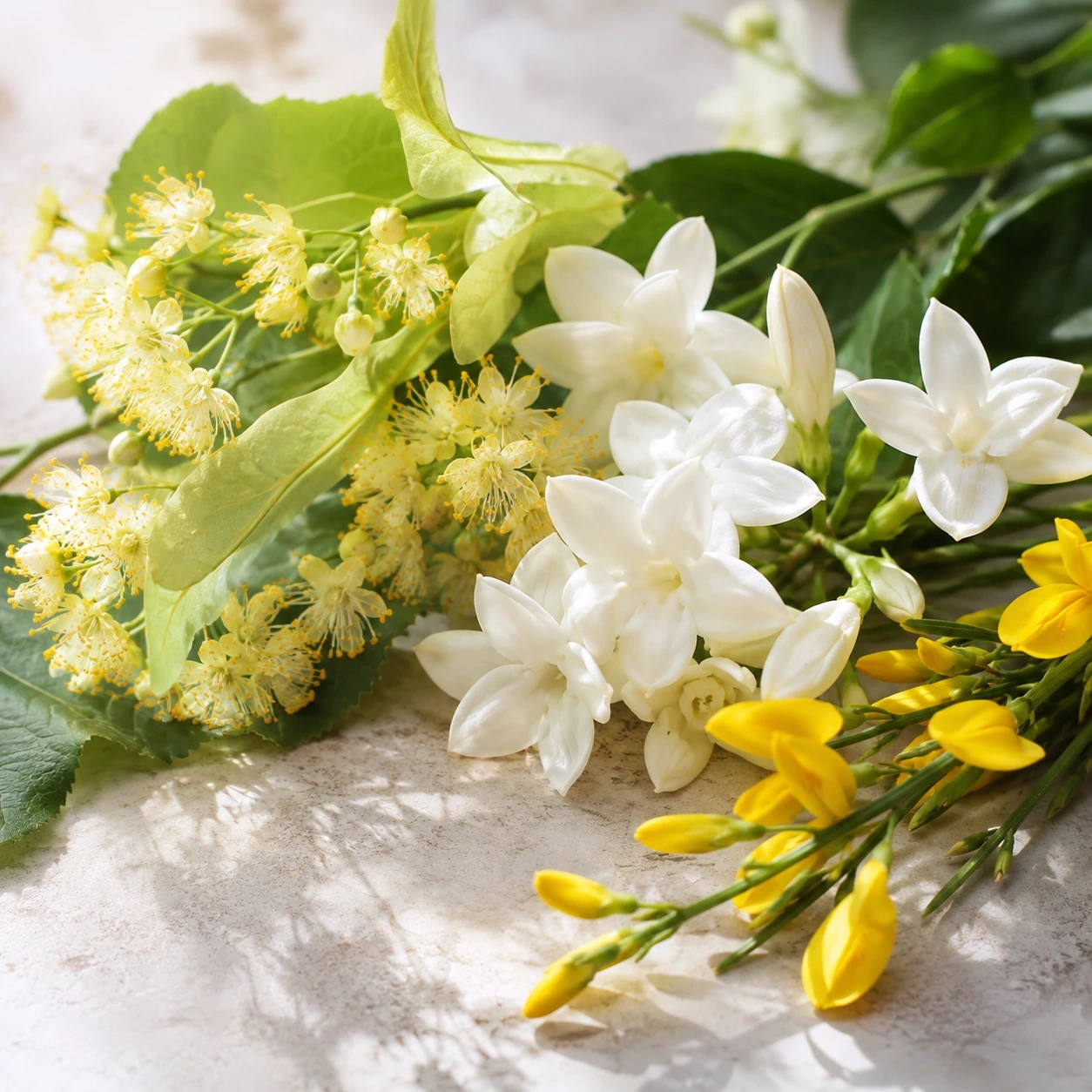 Atmospheric interpretation of linden and broom make the first minutes warm, yellow and softly honeyed.