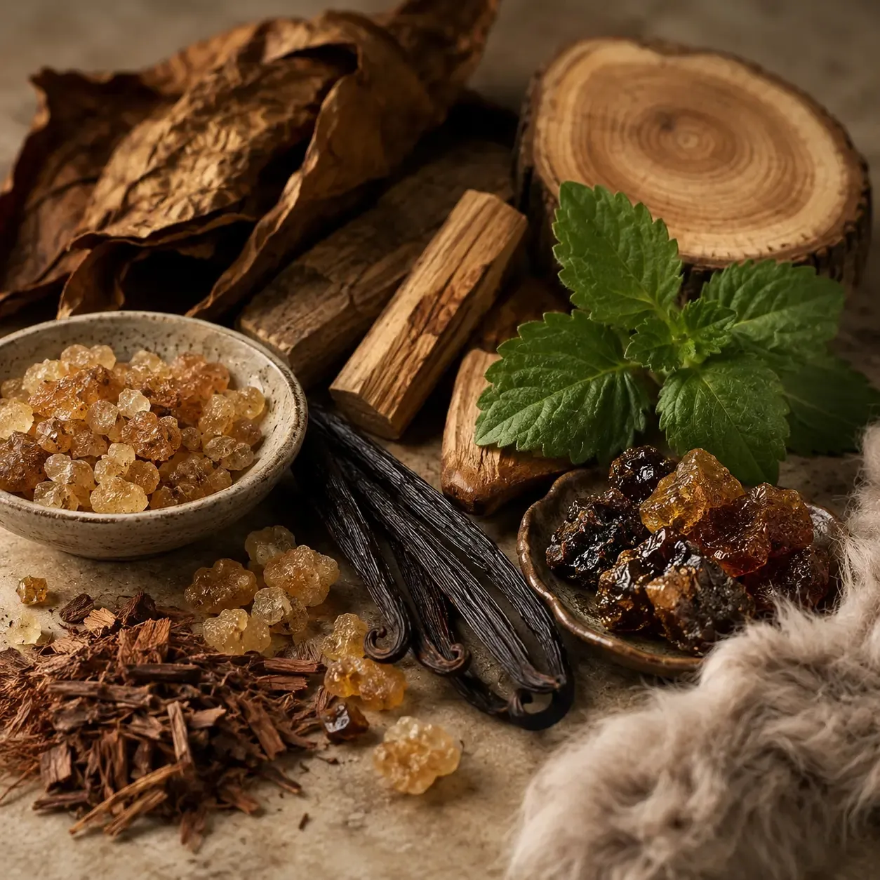 Atmospheric interpretation of tobacco settles into vanilla, benzoin, labdanum and dark woods.