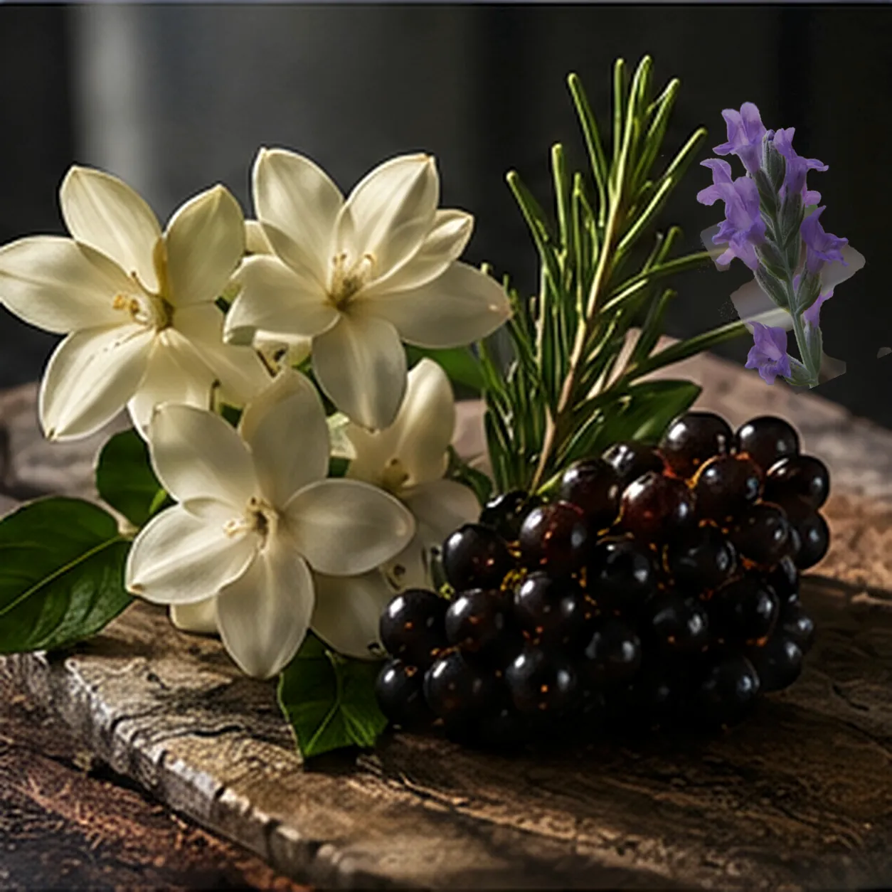Atmospheric interpretation of dark fruit and aromatic flowers tighten the centre.