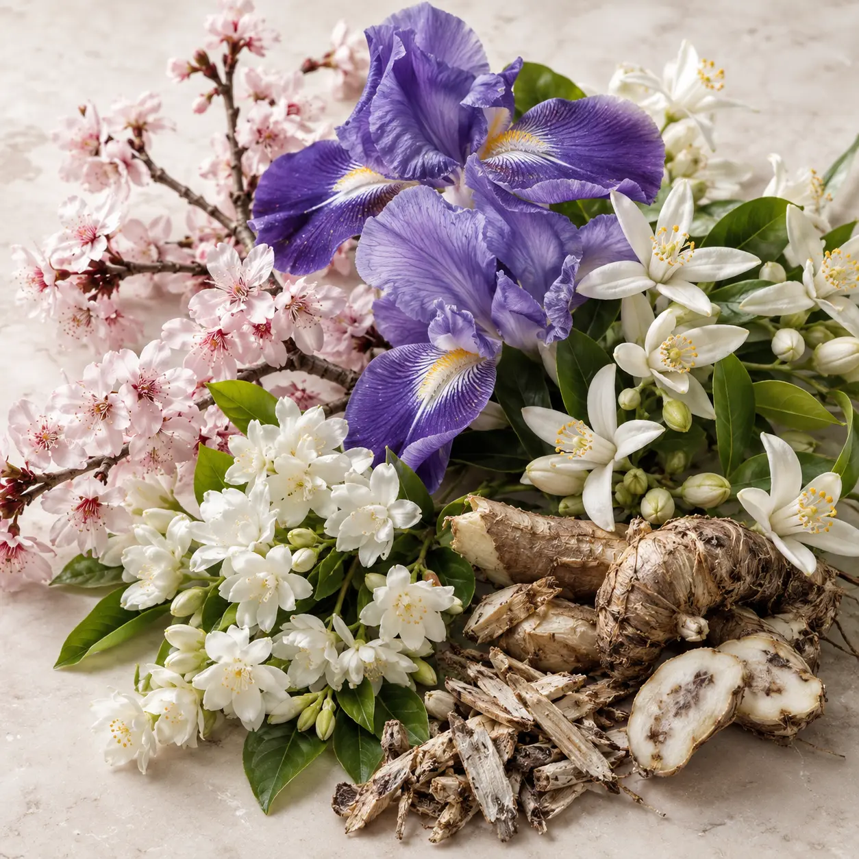 Atmospheric interpretation of orange blossom and neroli illuminate orris, jasmine and cherry blossom.